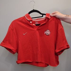 Nike cropped osu polo